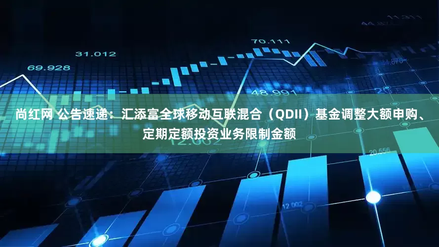 尚红网 公告速递:汇添富全球移动互联混合(QDII)基金调整大额申购、定期定额投资业务限制金额